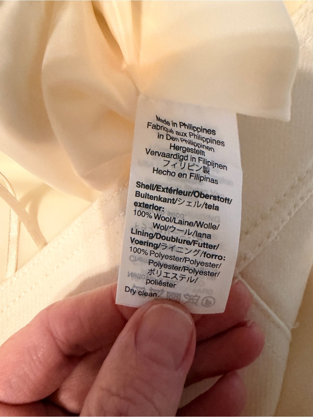 J.Crew Ivory Wool Mini Skirt Size 18 Lined Classic A-Line - Picture 4 of 10